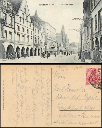 Münster Prizipalmarkt o 13.6.1919