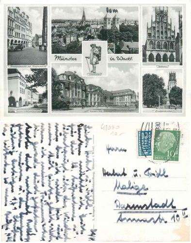 Muenster Westfalen o 21.8.1950