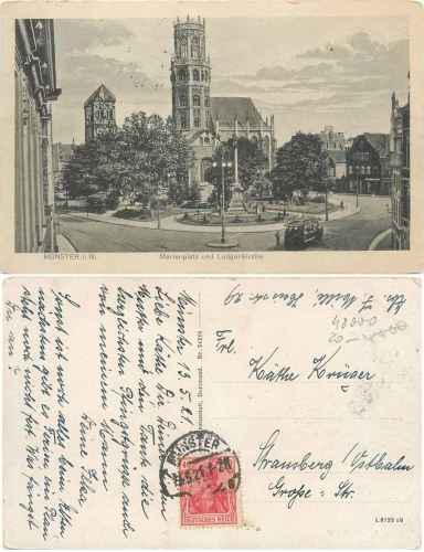 Munster Marienplatz Ludgerikirche o 11.5.1921