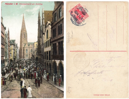 Münster, Prinzipalmarkt am Sonntag o 11.05.1911