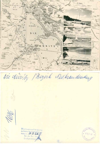 17207 Muritz multi-image map with map print template * 1966 Hanich1696