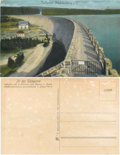 08223 Muldenberg Vogtland dam * approx. 1920