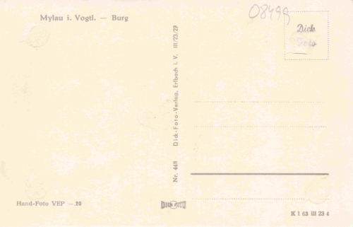 Mylau Reichenbach Vogtland Burg * 1963