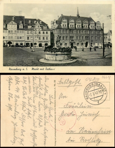 06618 Naumburg Markt o 7.3.40