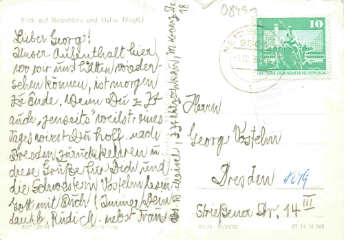 Netzschkau Vogtland o 1976