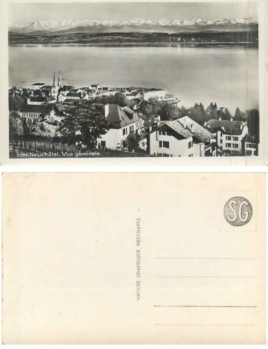 Neuchatel, Vue generale * ca. 1930