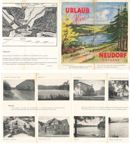 Neudorf Ostharz travel brochure around 1957