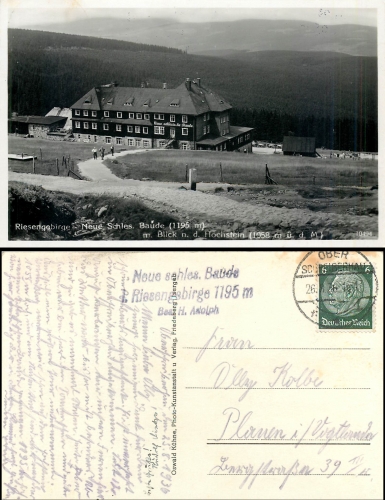 Schlesien Neue Schlesische Baude (Kreis Hirschberg i. Riesengebirge) o 26.08.1936