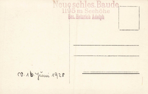 New Silesian Lodge Giant Mountains Silesia Schronisko na Hali Szrenickiej * 1928