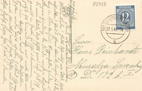 02727 Neugersdorf Niederlausitz Rathaus o 1946