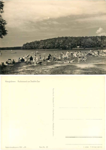16775 Neuglobsow Beach at Stechlin Lake *1964
