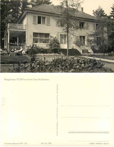 16775 Neuglobsow Haus Waldfrieden *1962 Hanich0730