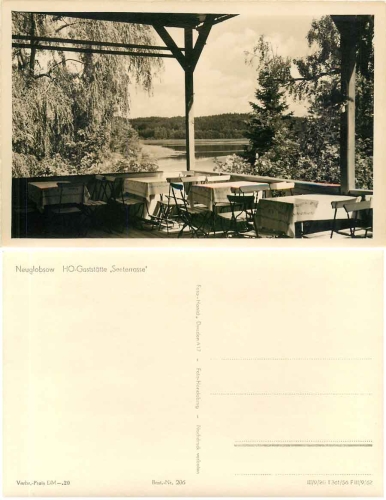 16775 Neuglobsow HO Gaststätte Seeterrasse *1962 Hanich0206