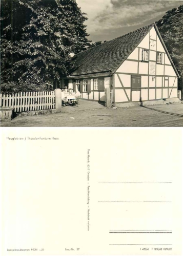 16775 Neuglobsow Theodor Fontane Haus *ca. 1966