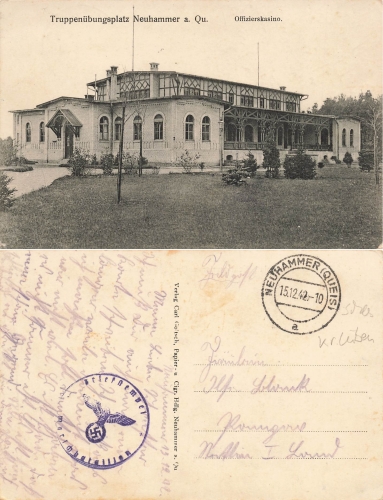 Neuhammer Queis Silesia Military Training Area Swietoszow Field Post Marching Battalion o 1942