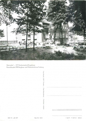 01776 Neuhermsdorf Erzgebirge Kammbaude *1979