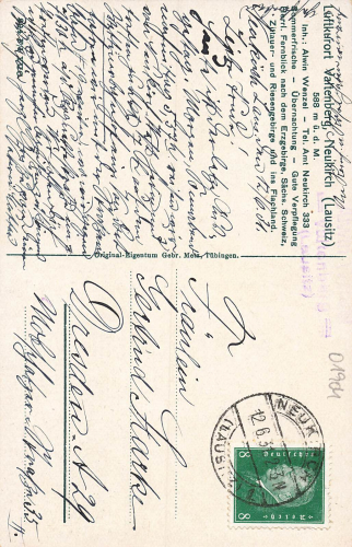 01904 Neukirch Lausitz Valtenberg o 1931