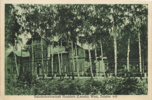 01904 Neukirch Lausitz Bahnhofswirtschaft Bahnpost Dresden-Zittau Zug 828 o 1936