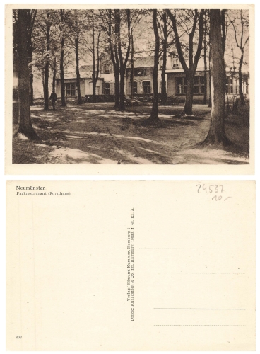 24537 Neumuenster Parkrestaurant um 1920