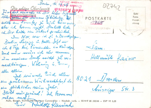 02742 Neusalza-Spremberg  Reiterhaus o 1968