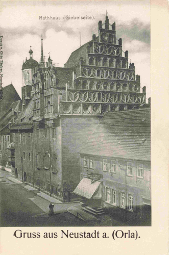 Neustadt Orla Rathaus * um 1900