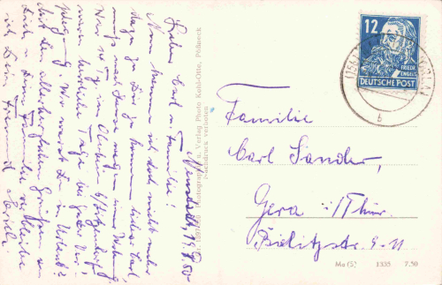 Neustadt Orla Totalansicht o 1950