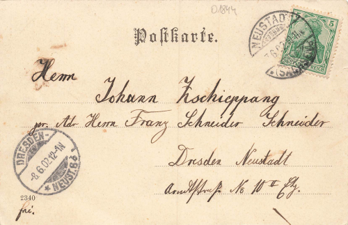01844 Neustadt Sachsen Albertstrasse o 1902