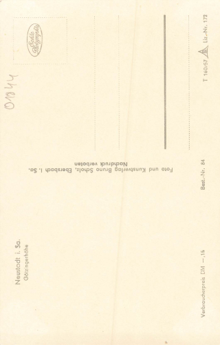01844 Neustadt Sachsen Götzingerhöhe * 1957