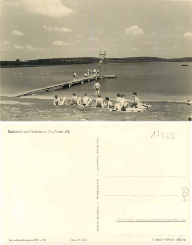 17235 Neustrelitz Furstensee bathing area *1962 Hanich0501