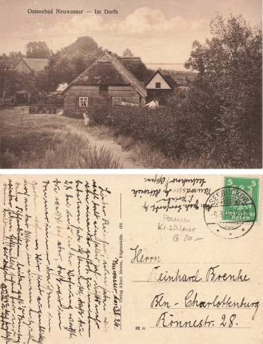 Neuwasser Ostseebad Pommern Dabki o 1926