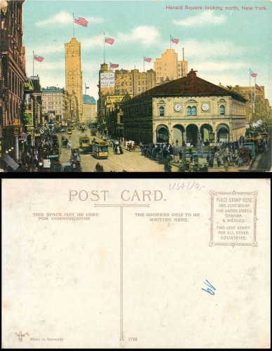 New York City Herald Square looking North *ca. 1920