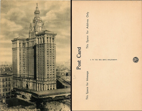 USA New York City Municipal Building * 1940