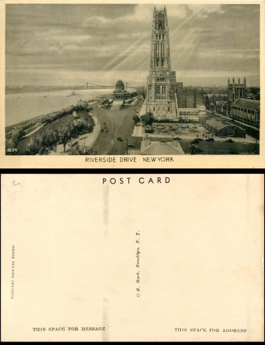 USA New York City Riverside Drive *1930