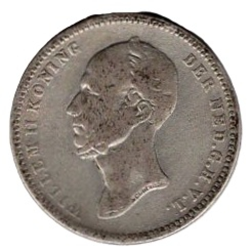 Niederlande 25 Cent 1848 Willem II