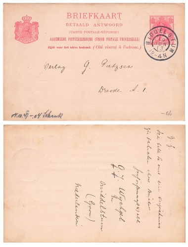 Finland Suomi 20 Pennia postal stationery cover around 1890 *