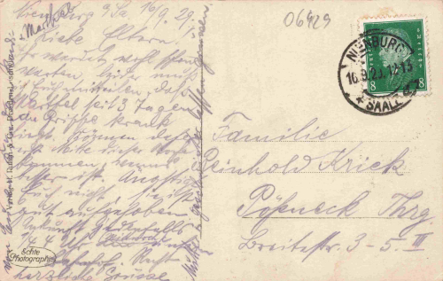 06429 Nienburg Saale Adolf-Meyer-Stiftung  o 1929