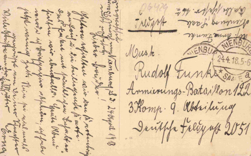 06429 Nienburg Saale o 1918