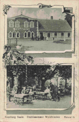 06429 Nienburg Saale Etablissement Waldfrieden o 1918