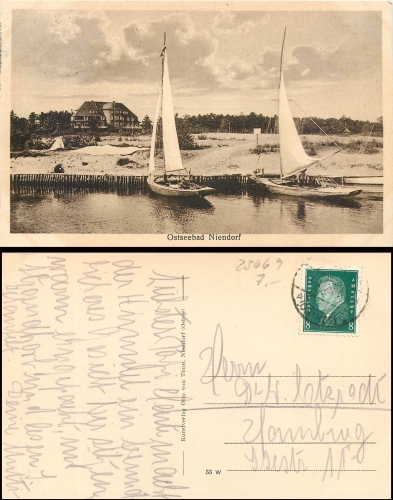 Ostseebad Niendorf hafen o ca.1930