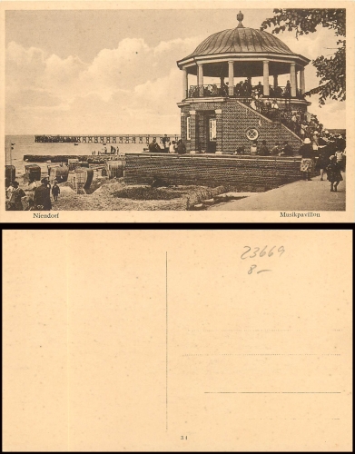 Ostseebad Niendorf music pavilion * around 1920