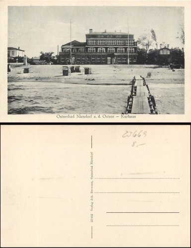 23669 Ostseebad Niendorf Kurhaus *ca.1940