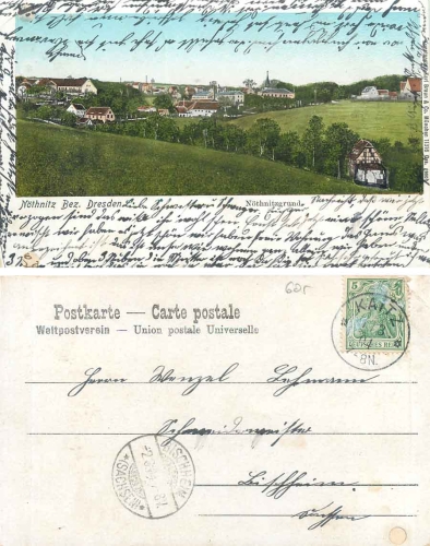 Noethnitz Dresden Noethnitzgrund o 11.3.1904