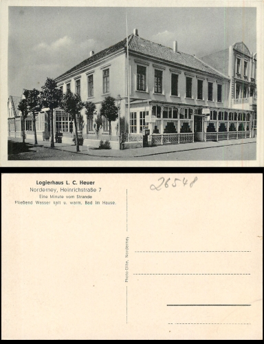 Norderney Heinrichstrasse 7 Logierhaus L.C. Heuer  *ca. 1930