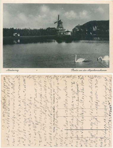 26548 Norderney Windmühle Napoleonschanze gebr. ca. 1931