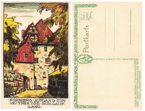 Nuremberg artist card Schmidt-Wolfratshausen Litho * approx. 1920