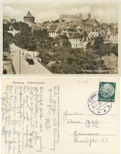 Nürnberg, Hallertorpartie Tram o 30.7.1936