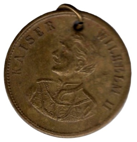 Nürnberg Jeton um 1890 Revers Kaiser Wilhelm II