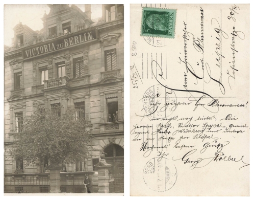 Nuremberg Kernstrasse 24 / II Victoria zu Berlin Echtfoto-AK o July 25, 1912