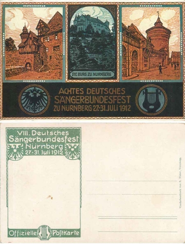 Nuremberg 8th German Singers' Festival 1912