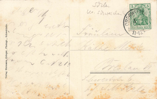 Upper Weisstritz Silesia Bystrzyca Górna o 1915